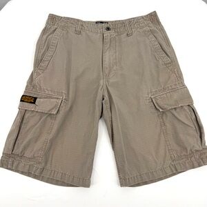 Polo Jeans Co. Ralph Lauren Cargo Shorts Vintage Size 32 Tan Y2K‎ Gorpcore